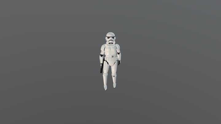 Stormtrooper (Low Poly) 3D Model