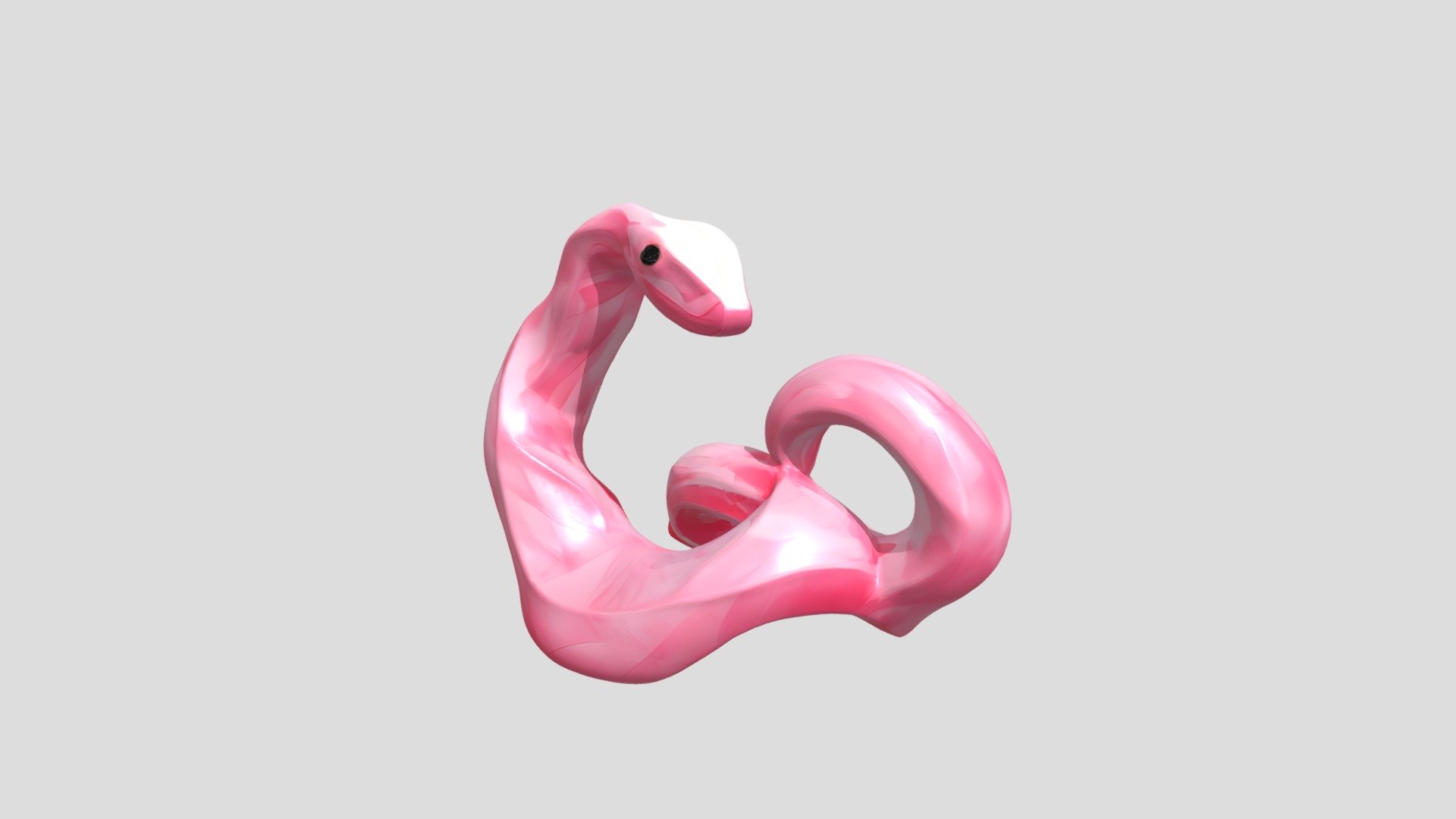 Pink snake sculpture - 3D model by nguyentung1061992 [3e7a961] - Sketchfab