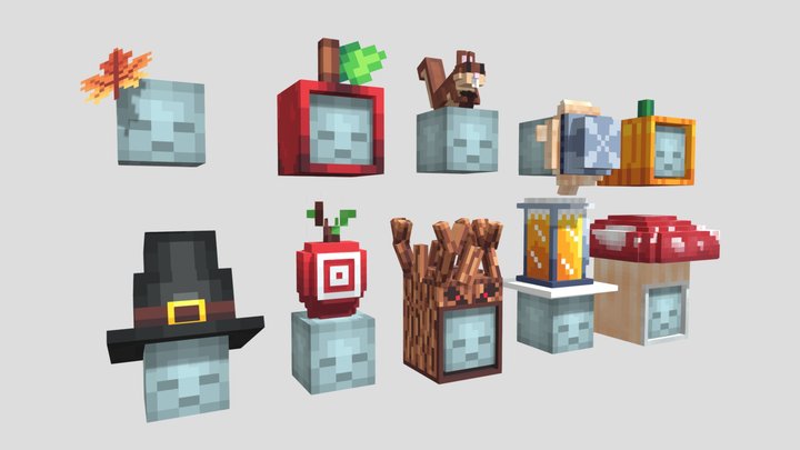 Autumn Hat Pack 3D Model