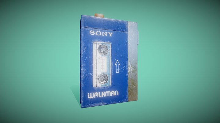 1979 Sony Walkman TPS-L2 Cassette Player 3D Model