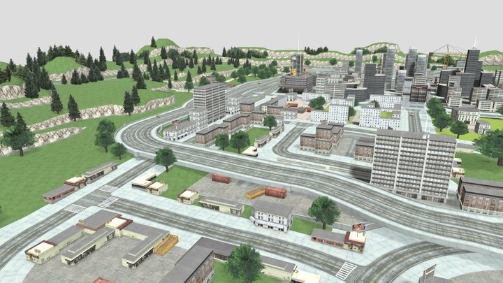 burnin_rubber_crash_n_burn_city 3D Model
