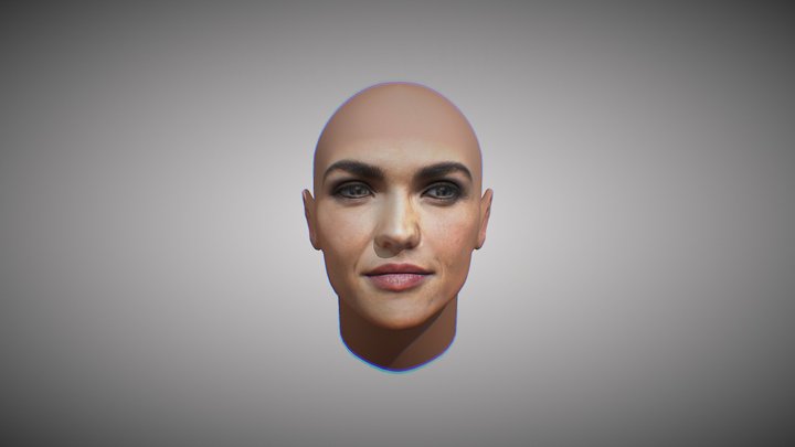 Ruby Rose 3D HEAD 3D Model