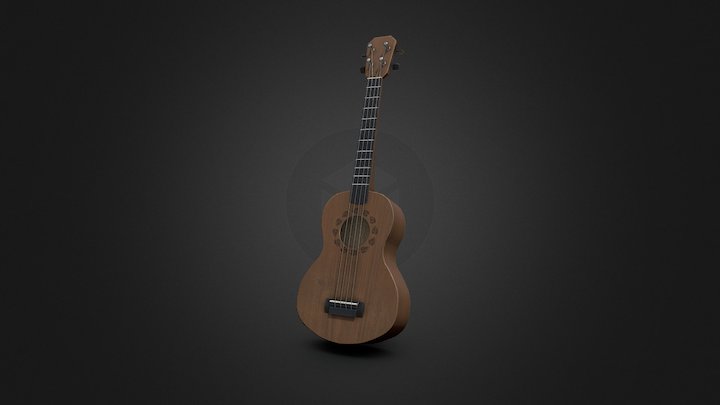 Ukulele 3D Model