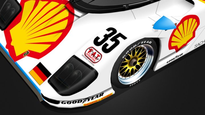 DAUER PORSCHE 962C 3D Model