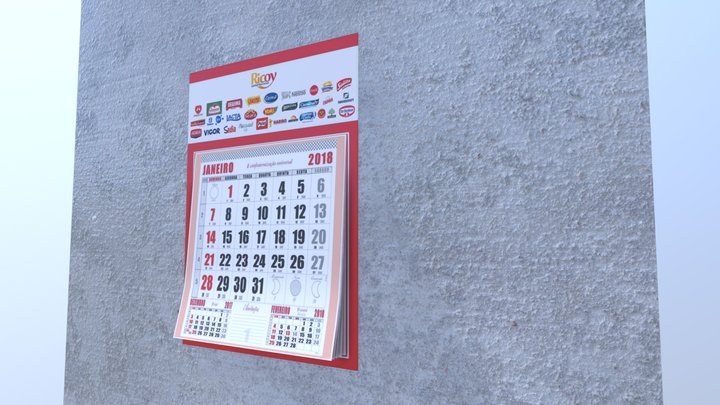 Calendário Ricoy 3D Model
