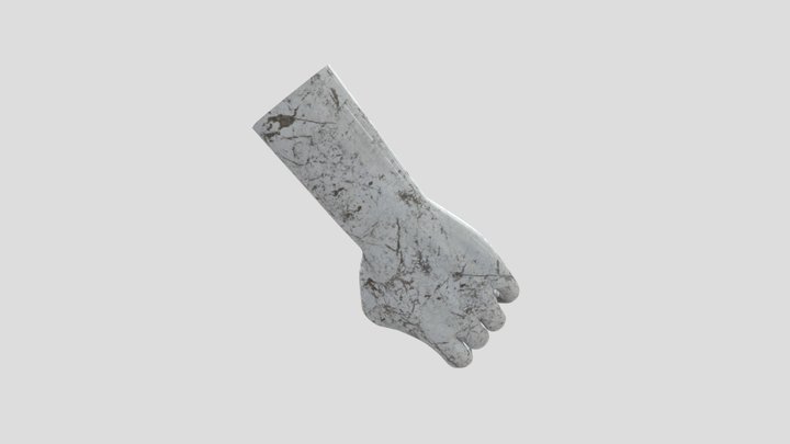 Marbled hand 2 3D Model
