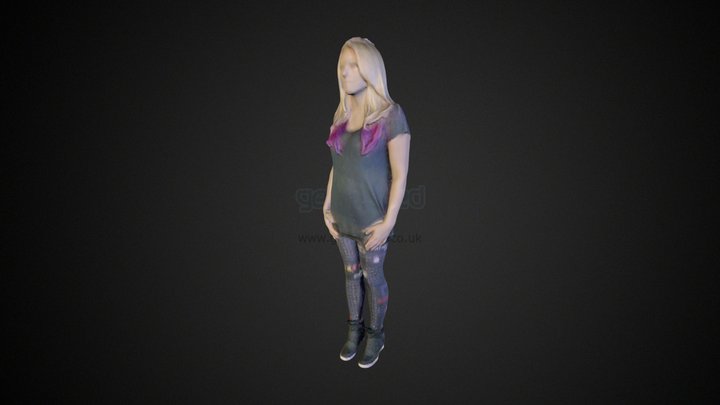 Su Bagley in her PacMan leggings 3D Model