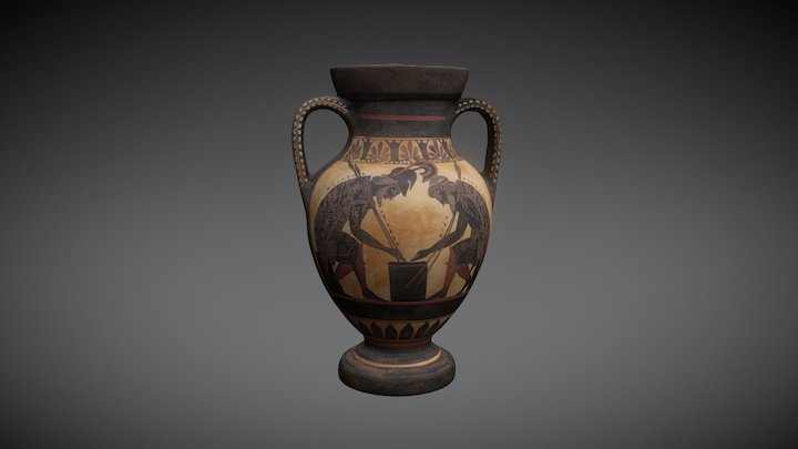 Ancient Greek Vase replica 3D Model