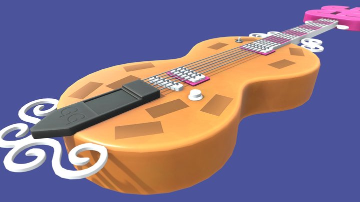 Goofy Goober Guitar 3D Model