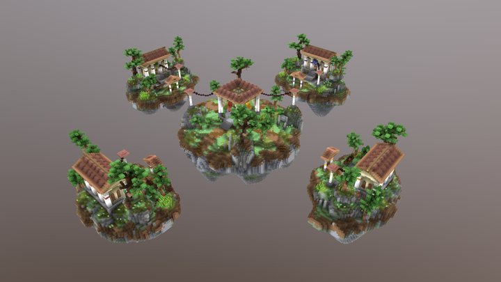 Map Bedwars Minecraft - A 3D model collection by chikoumbaran1001 -  Sketchfab