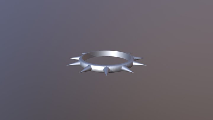 Spiked Ring 2 3D Model