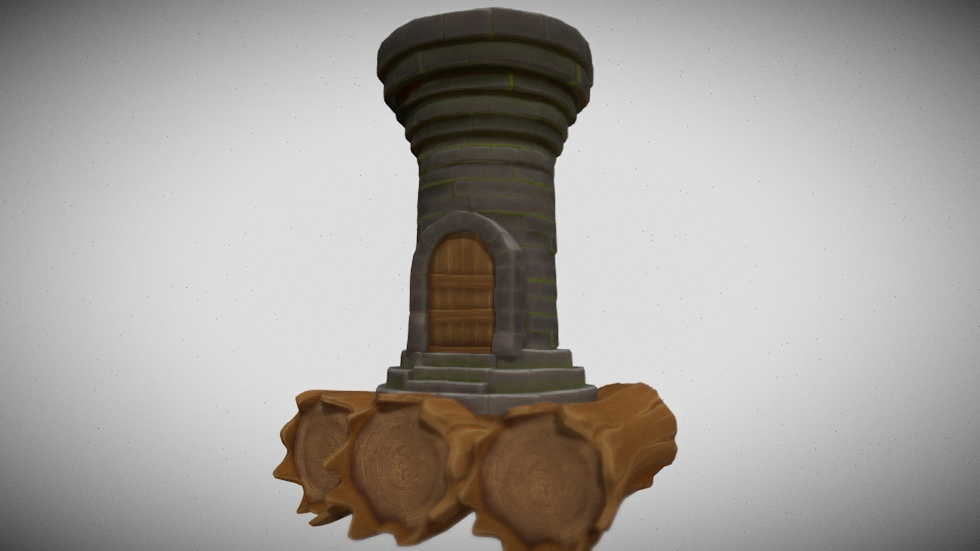 Castle Raft Hand-Painted - Buy Royalty Free 3D model by nextsteprpg ...