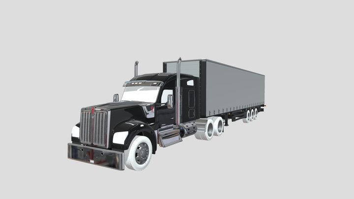 Kenworth W990 Truck 3D Model
