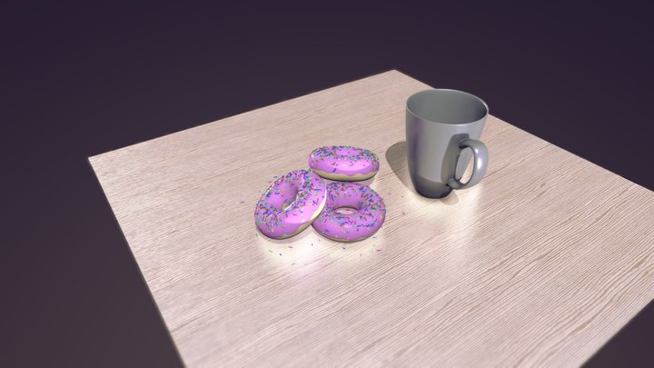 Donuts 3D Model