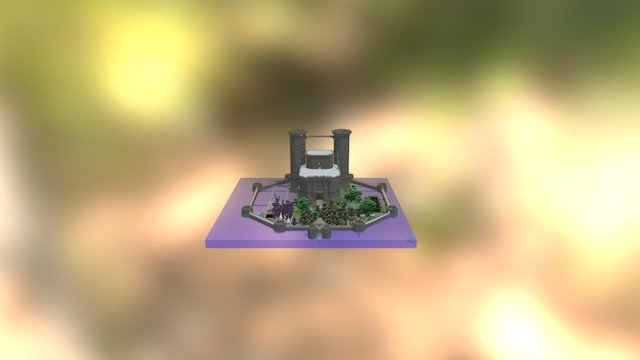 Water Based Castle - Solis 3D Model