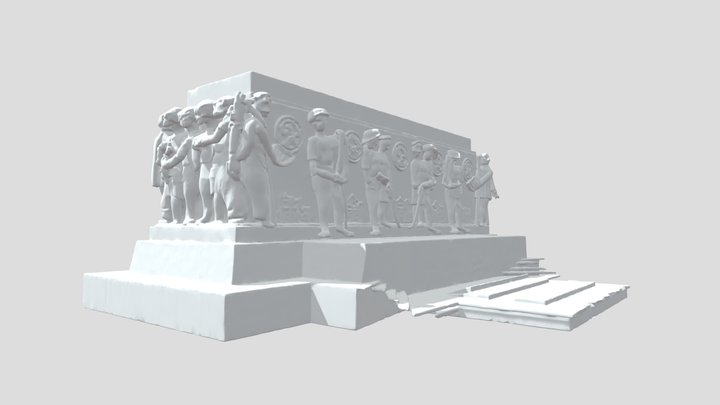 Monumental Bas-Relief at Paris Exposition 3D Model