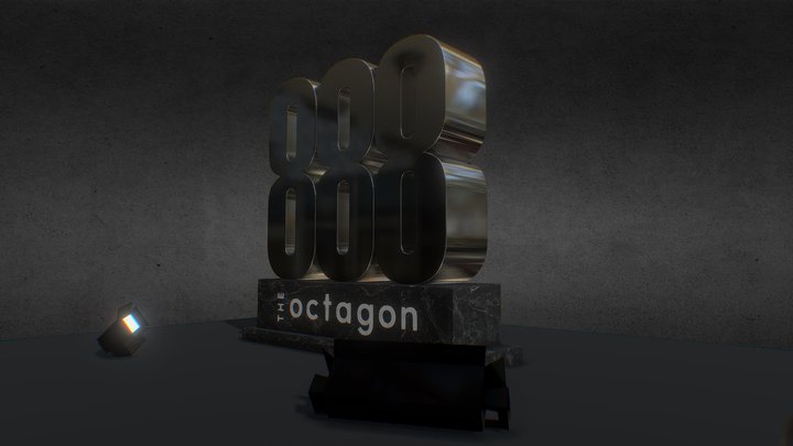 The Octagon Monument Sign -Prepared for EGI crew 3D Model