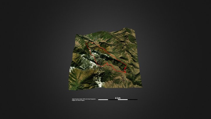 禄劝_轿子雪山（神仙坝线） – Free 3D Model STL