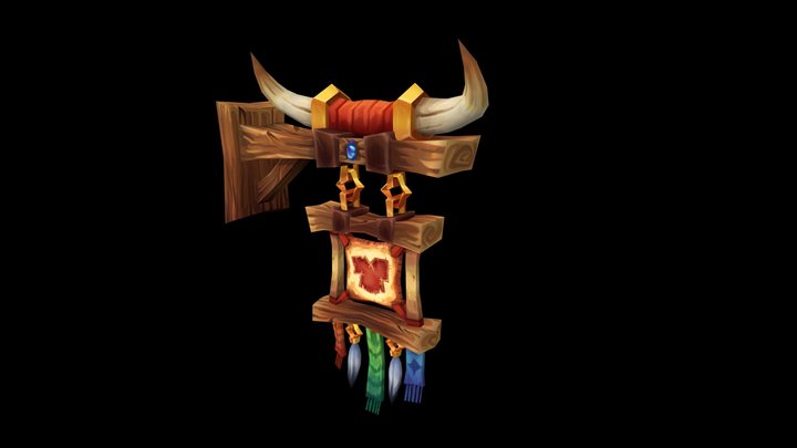 GGP04E Hearthsign Textured - Celia Fuhrman 3D Model