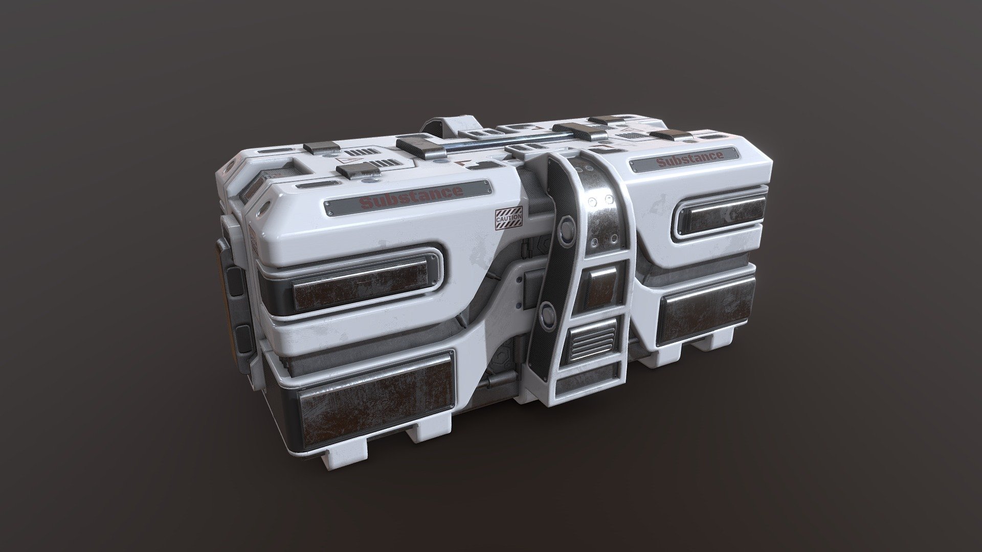 Sci-Fi lowpoly prop - Crate