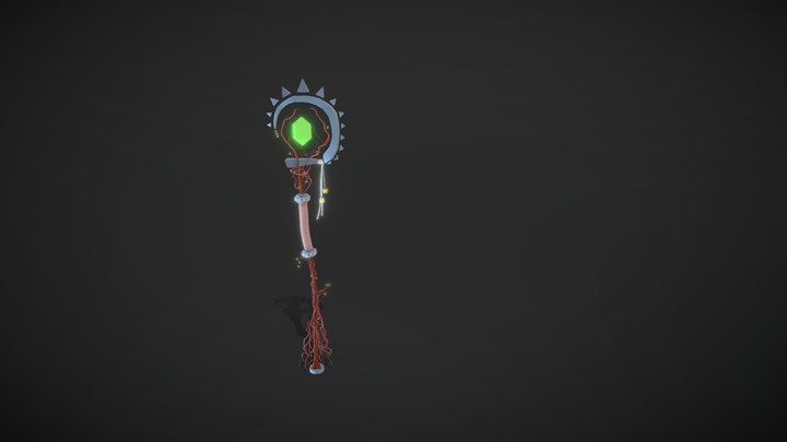 Druid staff 3D Model