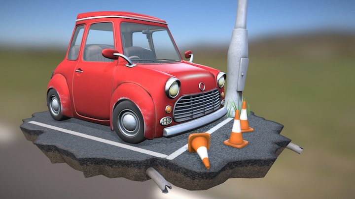 Stylized Car 3D Model