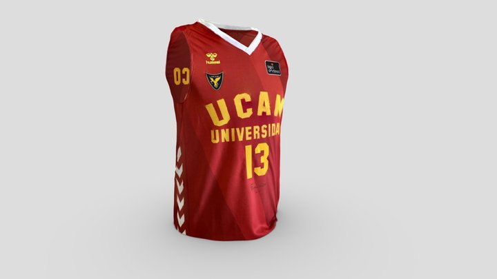 Camiseta del C.B. UCAM firmada por el papa 3D Model