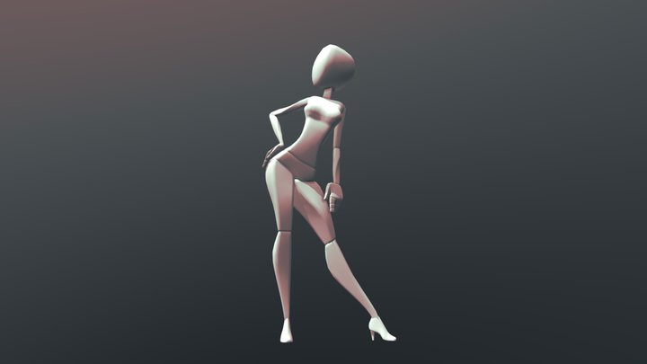 Tina Pose #1 3D Model