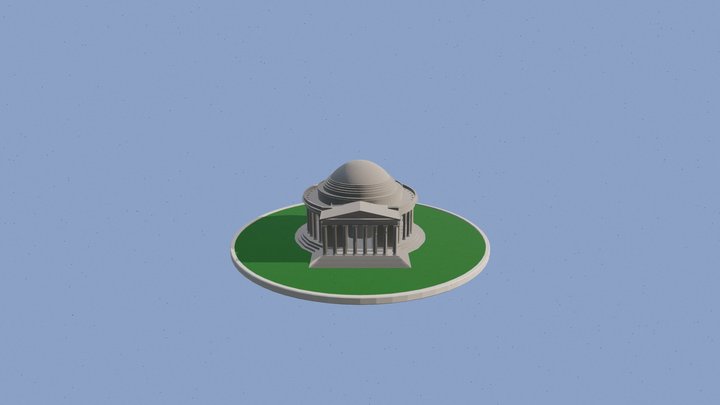 Мемориал Джефферсона 3D Model