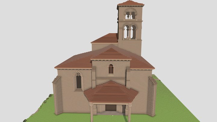 Iglesia de San Martin Obispo, Jaramillo Quemado 3D Model