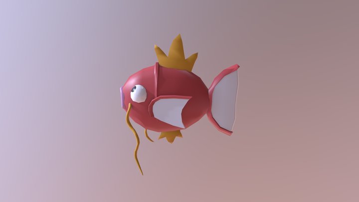 Cute Magickarp 3D Model