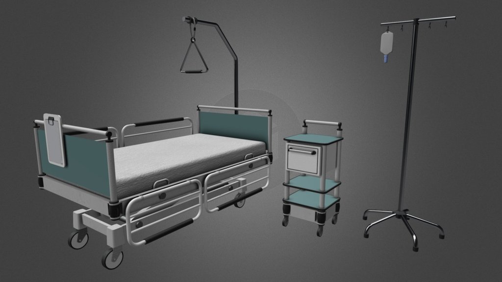 Hospital Assets 3d Model By Mehrrettig 3e8ae5b Sketchfab 0768