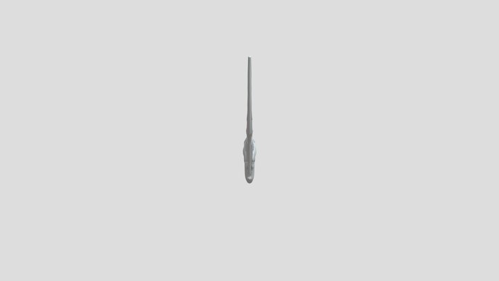 A colorful sci - fi sword 3D Model