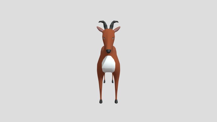 Happy Deer 3D Model