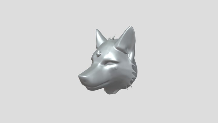 wolf with magical eyes 3D Model