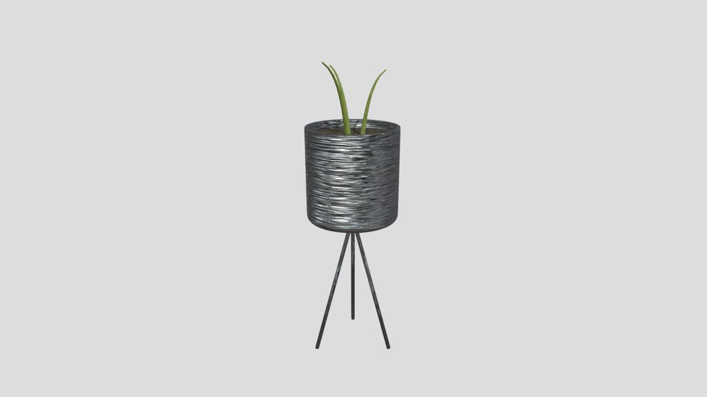 Modern Metallic Planter