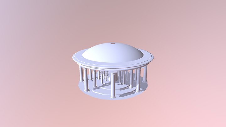 Pillar Proj For Sketchfab 3D Model