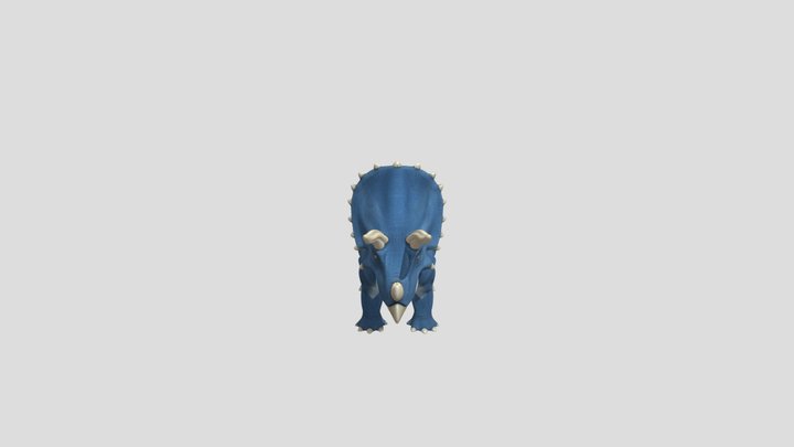 Blue Triceratops