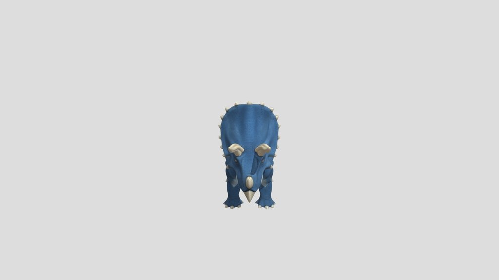 Blue Triceratops