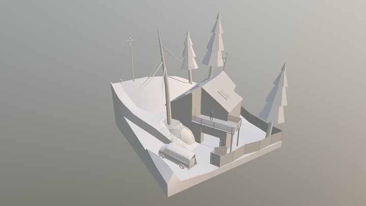 DAE | 3D1 Diorama Blockouts 3D Model