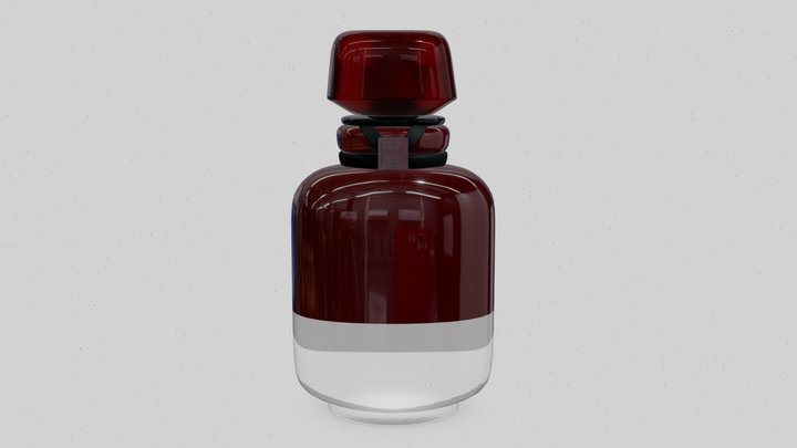 Givenchy L'Interdit Rouge Perfume Bottle 3D Model
