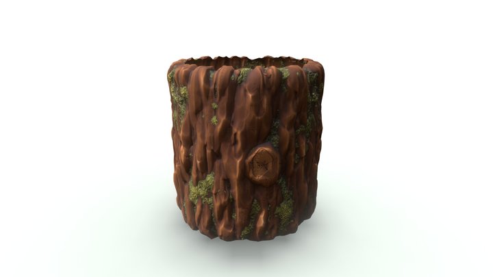 Stylised Bark 3D Model