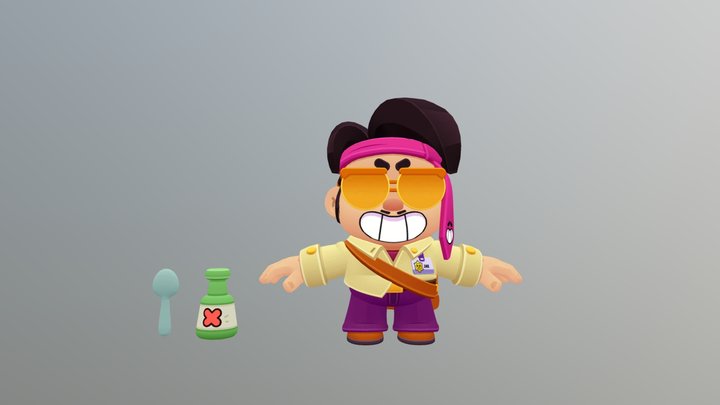 Jae-Yong | Jae Yong - Brawl Stars 3D Model 3D Model
