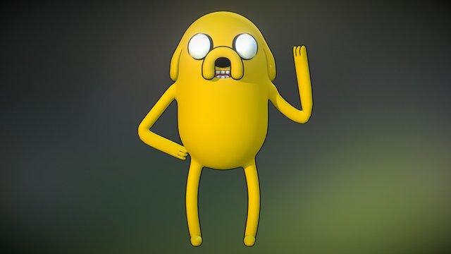 Nicole Kwast - Jake, de Hora da Aventura 3D Model