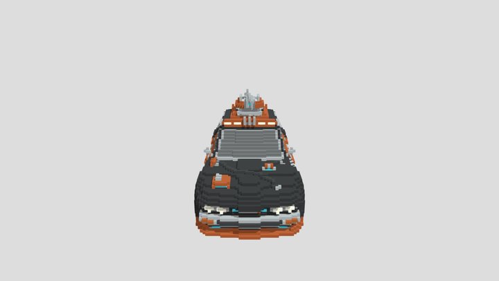 Voxel Car - 5 3D Model