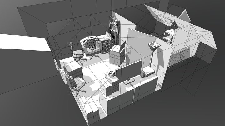 Aza's Workplace 3D Model