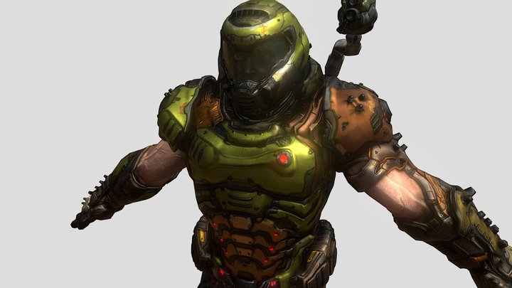 Doom slayer 3D Model
