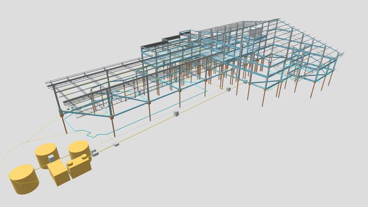 BARRIGUDAS EST_HID_ELE 3D Model