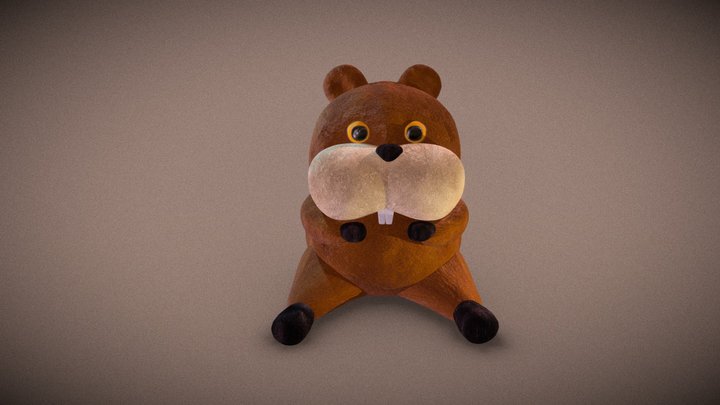 Beaver Stuffed Animal – Free 3D Model STL