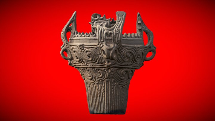 Flame Pots　Imitation　火焔型土器　模造品 3D Model